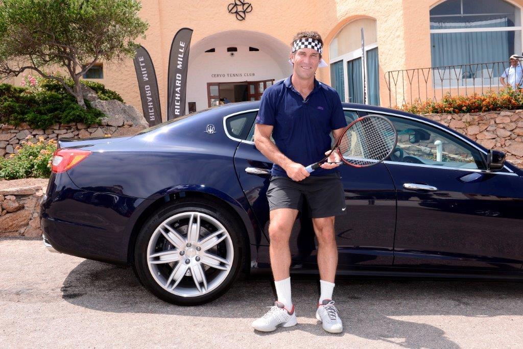 Tennis Champion Pat Cash with a Maserati Quattroporte at Costa Smeralda ....jpg